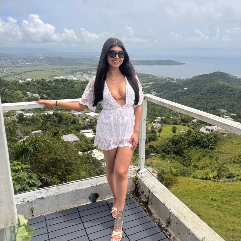 White Lace Romper